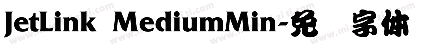 JetLink MediumMin字体转换